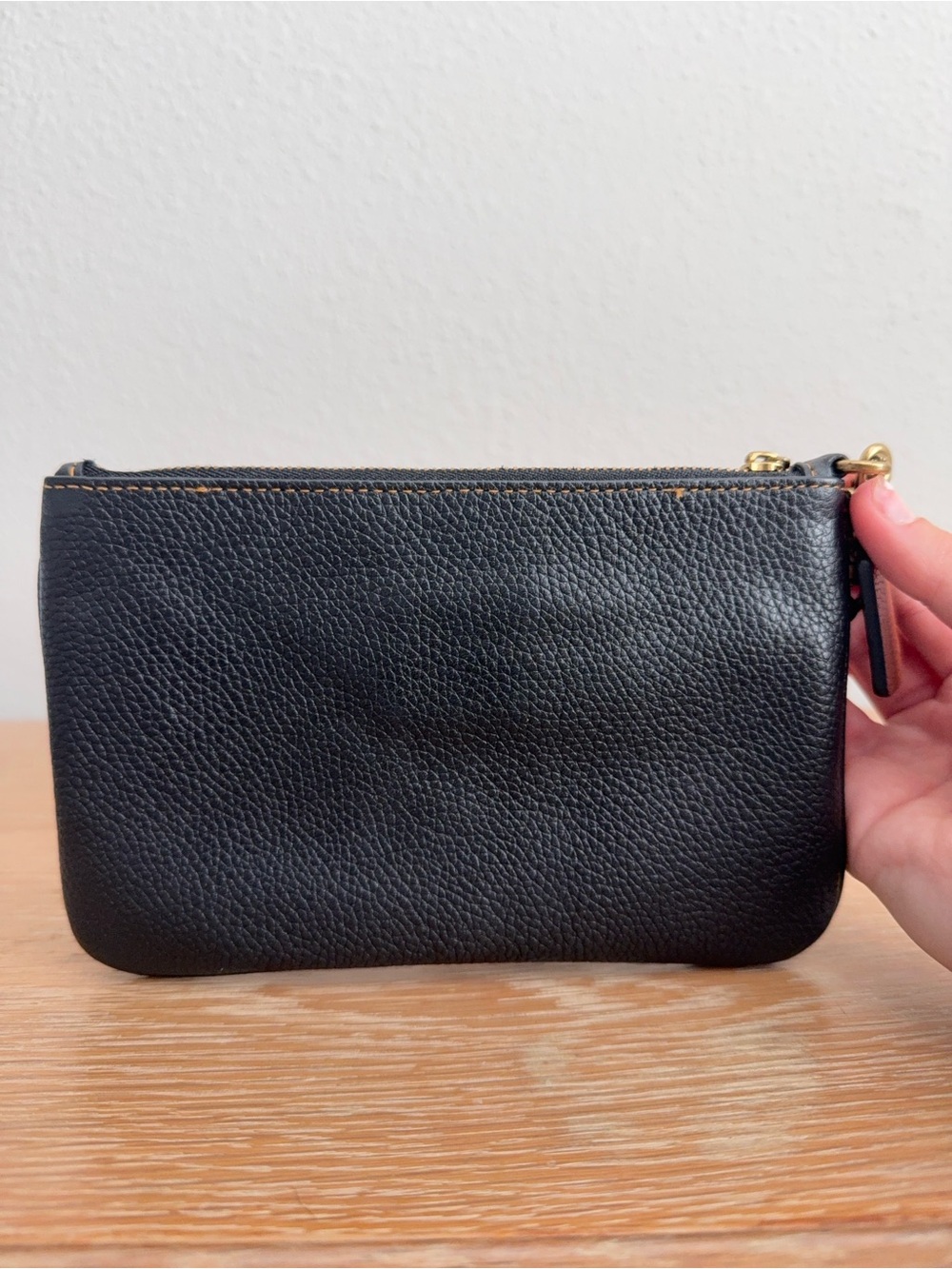 Coach x Disney Black Leather Wristlet - Picture 2 of 9